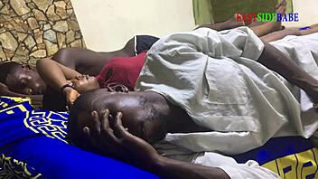 Threesome group banged on shared bed with husband and friend