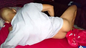 hot wife loves getting fucked on her side with tight pussy and anal gaping