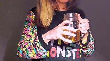 Bonneyuwu enjoys a playful session with pajamas, toys, and a stuffed animal in bed.