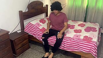 Hey, padrastro shares hotel room with hot 18+ babe