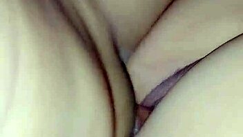 casual asian couple enjoys missionary sex until she gets a cum load on her armpit