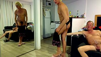 Crossdressing Couple Explores Anal Rimjob and Bareback Fucking in Live Webcam Show