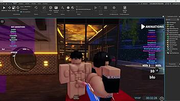 Unexpected Roblox fun turns into intense anal session with slutty best friend