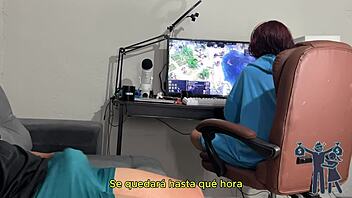 hey, risking it all by pulling out my big cock like this?