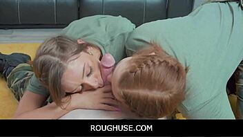 Whoa, rough free use at the military camp with fisting and taboo fun 😈