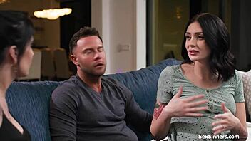 she confessed her desire for another man to take charge while her husband watched the intense group encounter unfold with deep passion