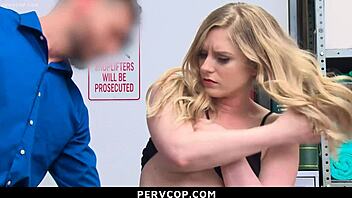 i uh caught this blonde teen shoplifter and had to interrogate her roughly in the office...