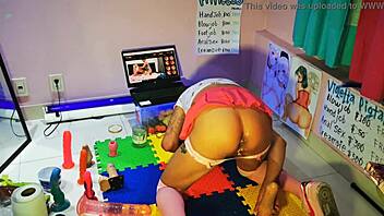 Oh wow, watching that teen otaku schoolgirl get fucked while I jerk off with my dildo!