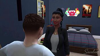 two mistresses dominate young boyfriend with toys in full interracial story