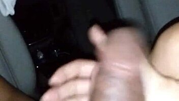 Petite Asian beauty teases massive black cock with slick oiled hands in steamy session