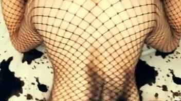 Hey, I'm fucking my friend's hot wet pussy in stockings