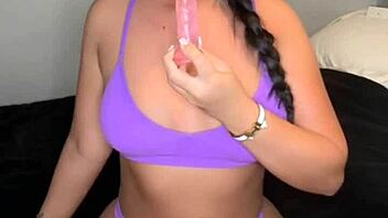Horny british girl teases with solo toy play or does she crave more squirting fun