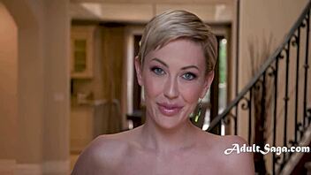 Blonde Milf Shows Up Nude At Beach Open House, Tempting Neighbors Into Wild Cowgirl Fucking.