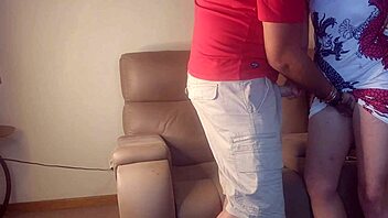 Conversational chat about banging an 18 year old girl while the partner is away at work in taboo style