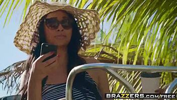 Big butts scene with Bethany Benz's massive ass and tits in car action