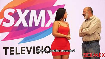 Sexmex Weather Presenter Elizabeth Marquez Gets Quickie Fuck In Big Ass Brunette Latina Scene