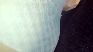 Young bride in robe explores her desires solo at home.