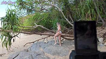 Blonde Milf Cheats On Husband With Muscular Photographer For Risky Beach Sex And Cowgirl Ride