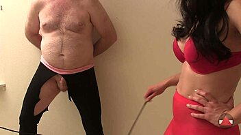 Bloke Gets Cumshot Reward After Milf's Dirty Talk And Footjob Humiliation