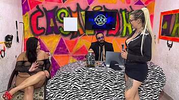 NARRATIVE OF DIGUINHA DJ DANCING WITH MULHER MELANCIA BBW SHOWCASING HUGE CURVES AND ASS SHAKING