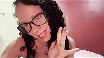 The tattooed skinny blonde got so horny showing off her exotic pierced pussy in solo.