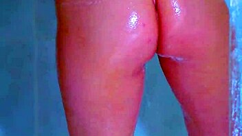 Whoa! College girls in shower revealing wet pink thongs!