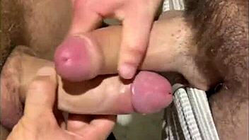 Whoa, check out this muscular bodybuilder's first-time anal domination in the gym bathroom