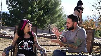 hey, wanna rail this tattooed alt whore in a wild threesome?