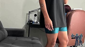 hey, risking it all by pulling out my big cock like this?