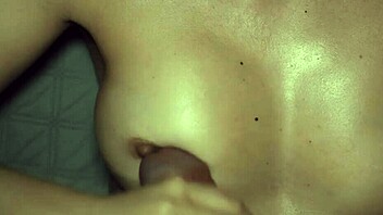 Handjob on tits with cum nothing beats this amateur milf close up