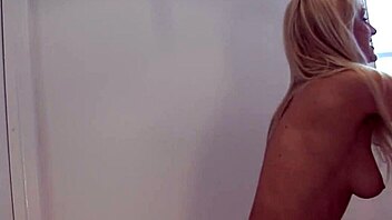 Threesome milf slut delivers blowjob before rough doggystyle fucking