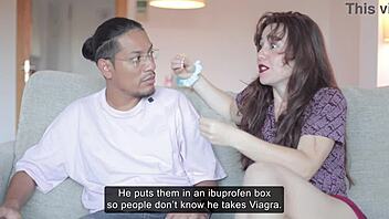 Hot woman eases man's erection issue 😏