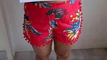 pressing those big boobs in a casual indian wife verification clip