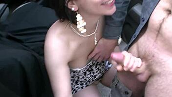 french cutie gets fucked hard in a car adventure