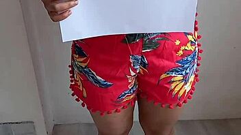 pressing those big boobs in a casual indian wife verification clip