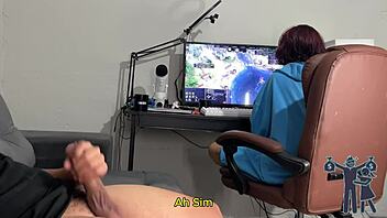 hey, risking it all by pulling out my big cock like this?