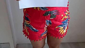 pressing those big boobs in a casual indian wife verification clip