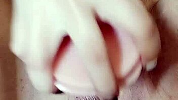 watching my sister-in-law masturbate with a thick dildo, she has multiple orgasms with swollen pussy, then i grab it and shove it in mine too