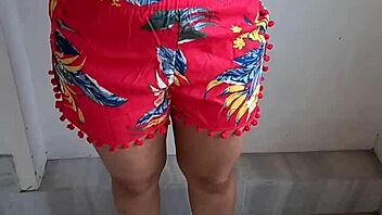 pressing those big boobs in a casual indian wife verification clip