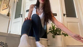 hey, can you show me how to do footfetish play in these sexy sneakers?