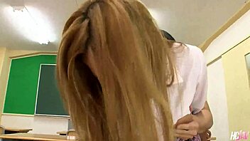 Japanese Babe Yui Aoyama Bangs Perverted Teacher