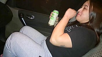 Big ass horny Latina with pierced nipples gets outdoor public anal fucking in park