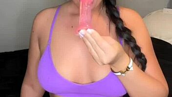 Horny british girl teases with solo toy play or does she crave more squirting fun