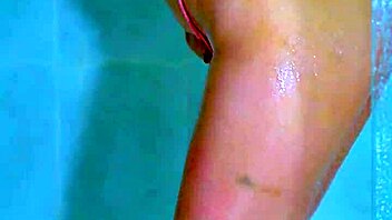 Whoa! College girls in shower revealing wet pink thongs!