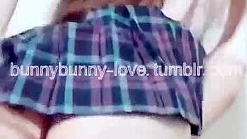 Slut with pierced tits and pussy dancing as Taiwanese bunny