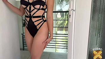 Joy the sublime blonde gets penetrated by two dicks in a hot French group session with natural tits