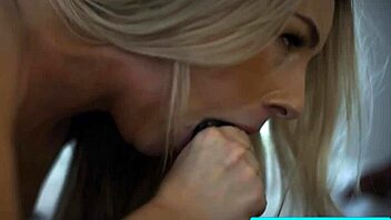 sexy big tit blonde milf bunny madison sucks and fucks hollywood cash's monster black dick hard