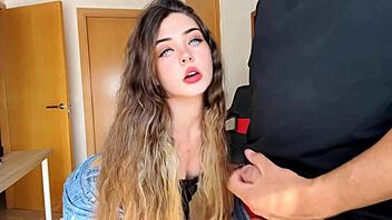 Oh man, this horny petite cutie rides missionary style until I cum inside her amazing big ass 😏