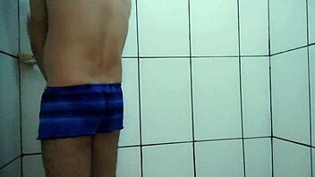 skinny brazilian amateur takes cock in shower with mature guy for hours of pussy pounding