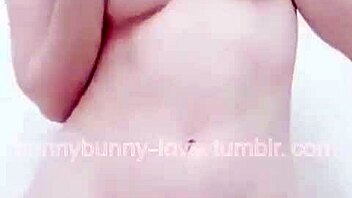 Slut with pierced tits and pussy dancing as Taiwanese bunny